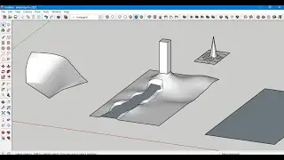 Sandbox tool for exterior design, planning drawing is great in Sketchup Pro 2020