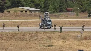 AFW 2023 Hellenic Air Force AS-332 Super Puma Search and Rescue Demo