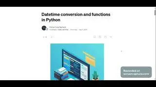 Datetime conversion and functions in Python