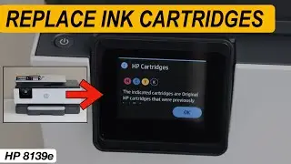 HP OfficeJet Pro 8139e Ink Cartridge Replacement !