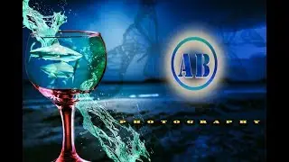 photo manipulation with water&fishes in photoshop