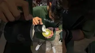 Matcha latte 😋💚 #coffee #trendingshorts #srilanka #youtube #barista #trending #youtubeshorts