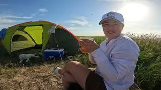 Рыбалка с женой с ночевкой и уха на костре или как мы летом отдыхали