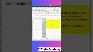 Separated text and number in Excel  