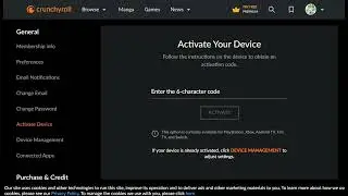 How to activate Crunchyroll on my TV?