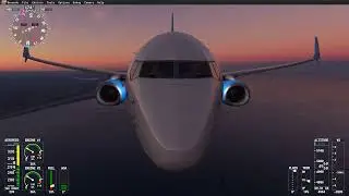 [MSFS2020|PMDG] Approach and Landing URML (Makhachkala, Dagestan, Russia) Boeing 737-800NG Pobeda