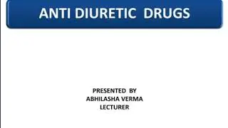 ANTIDIURETIC DRUGS