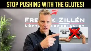 Push off with glute max can make you less efficient and cause lower back pain when running