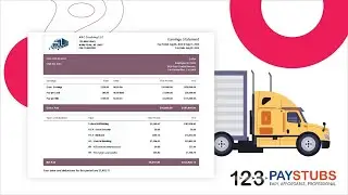How to Generate Pay Stubs for Truck Drivers and Dispatchers | 123PayStubs