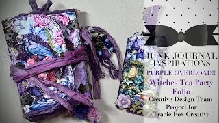 Witches Tea Party Folio SO MUCH PURPLE!! CDT Project @TracieFoxCreative  Flip-Through (Ad Feature)