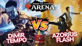 MTG Arena Bloomburrow Standard Ranked Gameplay - Dimir Tempo VS Azorius Flash Deck