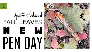 The PERFECT PEN for Fall: Opus88 Mini FALL LEAVES @GoldspotPens exclusive