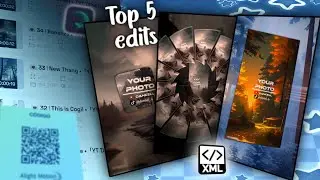 💌 TOP 5 Edits - Preset XML + Code Qr  link  in Description // Alight Motion