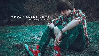 How to Create a Moody Color tone in Photoshop || Photoshop Colour Grading Tutorial |