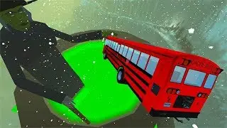 Beamng Drive - Open Bridge Jumping Car Crashes Into Halloween Witch Cauldron & Creepy Sound Effects!