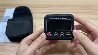 Neoteck Digital Angle Gauge with Audible Buzzer Alerts at Horizontal and Vertical Position