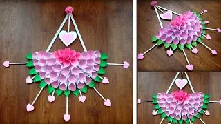Flower Wall Hanging Craft Ideas | Home Decor Wall Hanging Ideas | Wall Hanging Craft Ideas