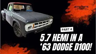 1963 Dodge D100 Gen 3 Hemi Part 4: Motor is in