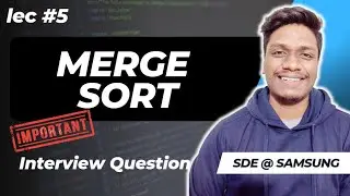 Merge Sort 🔥 | Imp Interview Question | Data Structures and Algorithms | CodeOps