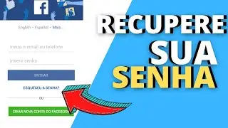 COMO RECUPERAR SENHA SENHA DO FACEBOOK COM NUMERO DE CELULAR[Método Fácil]