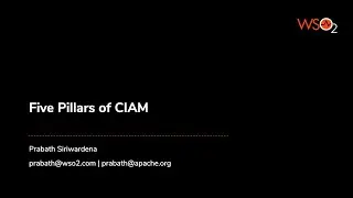 Five Pillars of CIAM