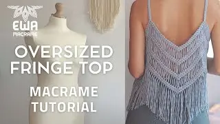 DIY MACRAME TOP | Easy Step-by-Step Tutorial with Only Square Knots | No Mannequin Needed!
