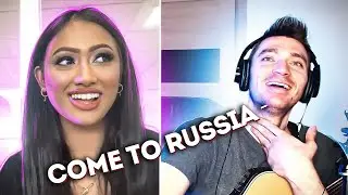 Russian guy surprises girls