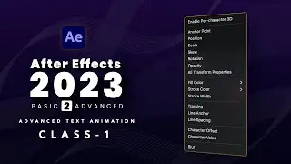 Text Animation in Adobe After Effects 2023: Advanced Techniques