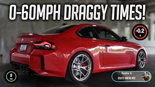 BMW M2 G87 0-60mph Dragy Times! *Manual Launch Control*