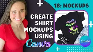 Print on Demand T-shirt mockups using Canva: Etsy POD mockups
