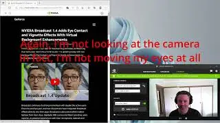 Stop Using NVIDIA Broadcast Eye Contact feature