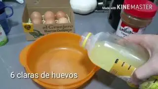 Desayuno  de claras de huevo y harina de avena