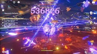 v2.1 Abyss F12 36 Stars Playthrough Uncut |  Baal Hypercarry / Ganyu
