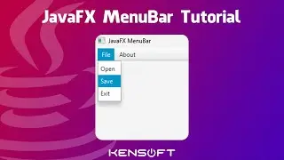JavaFX MenuBar Tutorial For Beginners