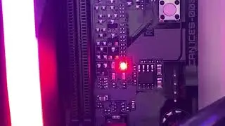 Corsair desktop, no post, with the dram diagnostic light on