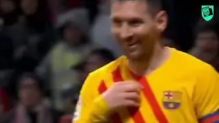Diego Simeone's reaction to Lionel Messi Goal against Atl  Madrid