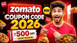 🔥 Zomato Coupon Code Today 2026 🍕 | ₹500 OFF Coupon Code 💸 Best Food Delivery Offers 😍