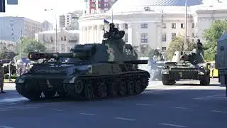 Колона ВСУ 2018. Часть 2. 2с7 Пион, Богдана, Танки, Кразы