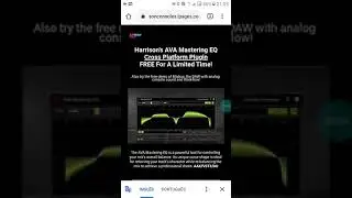 Vst AVA Mastering EQ equalizador masterização grátis (free) por tempo Limitado