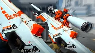 AWP | Asiimov CS2 sticker crafts
