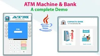 ATM Machine and Bank in Java using NetBeans IDE
