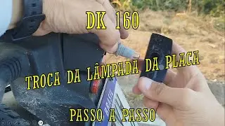 DK 160 - HOW TO CHANGE THE LICENSE BULB #dk160 #haojue #bulb #license plates #motorcycle
