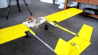More Xbee Arduino Scratch Built 2.4Ghz Remote Control & Telemetery On Yellow FPV Plane