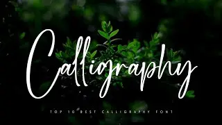 Top 10 Best calligraphy Font for Designing || Best Handwritten Font For Graphic Designer