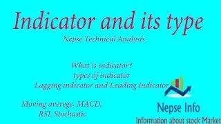 Indicator and its types in Technical analysis