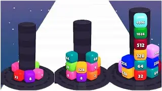 Helix Merge 2048 - Gameplay Walkthrough