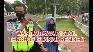 WANITA BAWA PISTOL JENIS FN TEROBOS ISTANA PRESIDEN