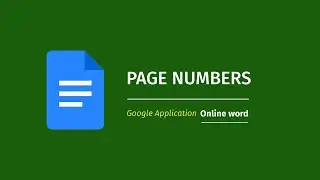 📄Add Your Page Number With Google Doc