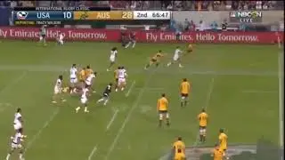 Joe Tamani AMAZING Try-Saving Tackle VS USA