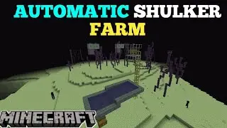 How to make Automatic SHULKER farm in MINECRAFT (MCPE) BEDROCK EDITION